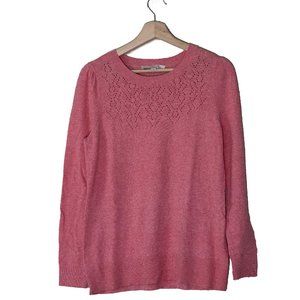 Pink Loft crew neck sweater size medium